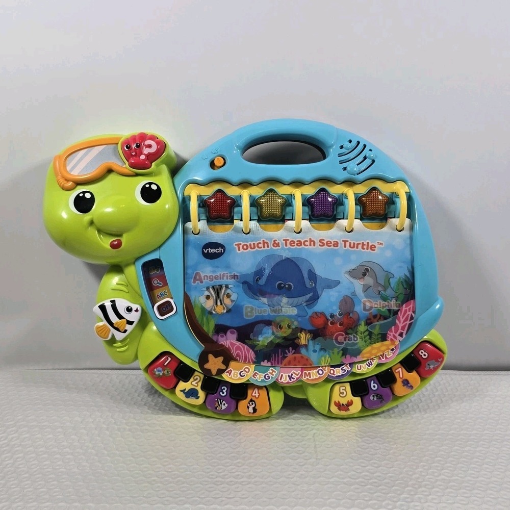 VTech Touch & Teach‎ Sea Turtle Interactive Learning Book Toy Educational